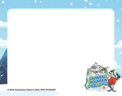 VBS 2026 Snowball Mountain Challenge Nametag Cards (Pkg of 24)