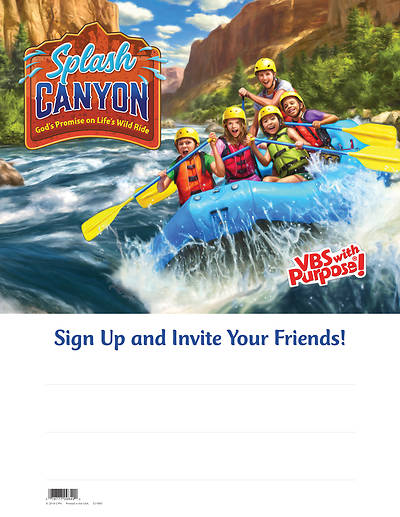 Picture of Vacation Bible School (VBS) 2018 Splash Canyon Big Splash Publicity Poster