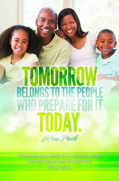 Picture of Tomorrow Belongs General Worship Bulletin (African Proverb)