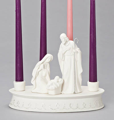 Picture of Holy Family White Advent Holder