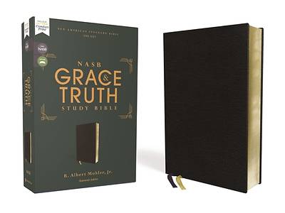 Picture of Nasb, the Grace and Truth Study Bible, European Bonded Leather, Black, Red Letter, 1995 Text, Comfort Print