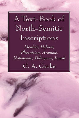 Picture of A Text-Book of North-Semitic Inscriptions