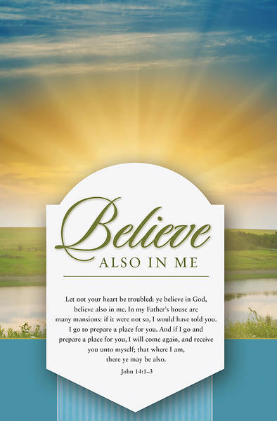 Picture of Believe Also In Me Funeral Regular Size Bulletin