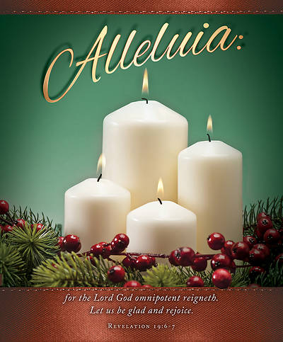 Picture of Christmas Bulletin Revelation 19:6 "Alleluia" - Legal Size (Pack of 100)