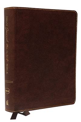 Picture of NKJV, Journal the Word Bible, Bonded Leather, Brown, Red Letter Edition, Comfort Print