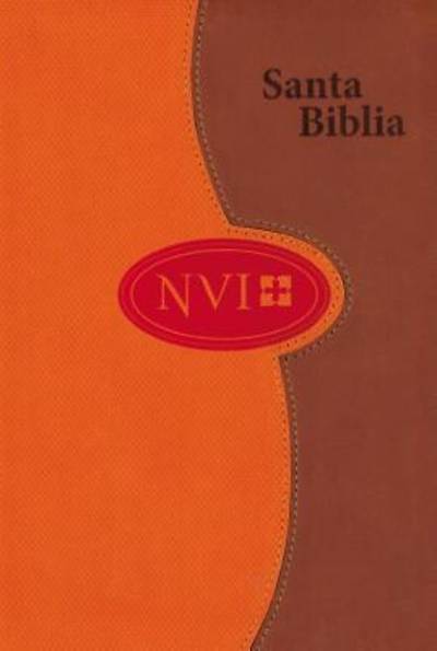Picture of NVI Larger Print Bible - Duotone Honey/Orange