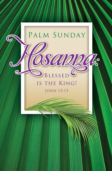 Picture of Hosanna Palm Sunday Regular Size Bulletin