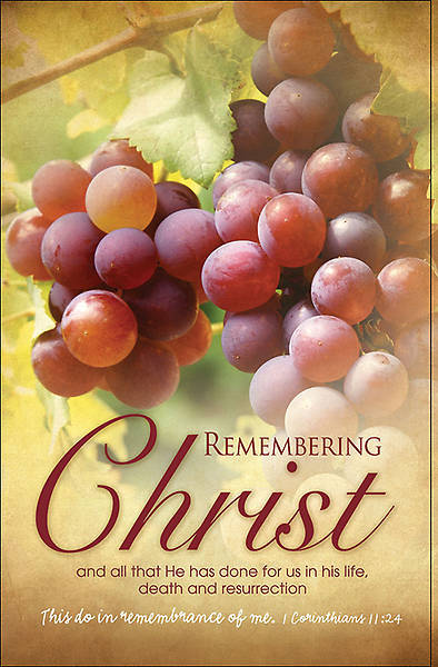 Picture of Remembering Christ Bulletin Regular (Package of 100)