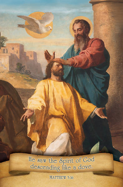 Confirmation Old Master Art And Jesus, when He was Baptized Bulletin