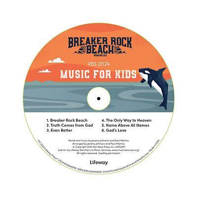 Picture of Vacation Bible School VBS 2024 Breaker Rock Beach PK5 Music For Kids CD