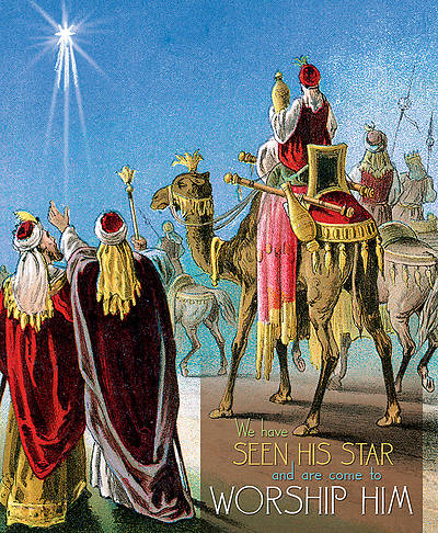 Picture of Seen His Star Epiphany Christmas Legal Size Bulletin