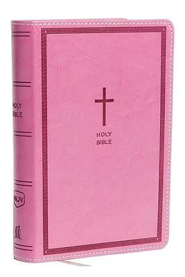 Picture of NKJV, Reference Bible, Compact Large Print, Imitation Leather, Pink, Red Letter Edition, Comfort Print