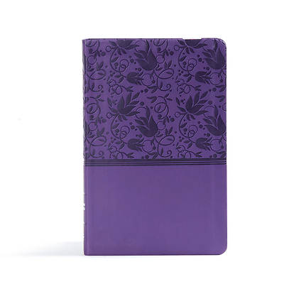Picture of CSB Ultrathin Reference Bible, Purple Leathertouch, Indexed