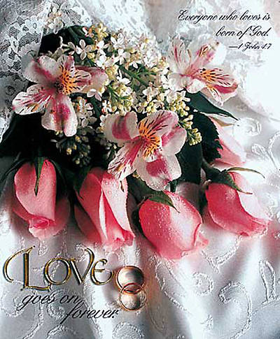 Picture of Love Goes on Forever Wedding Bulletin Large (Package of 50)