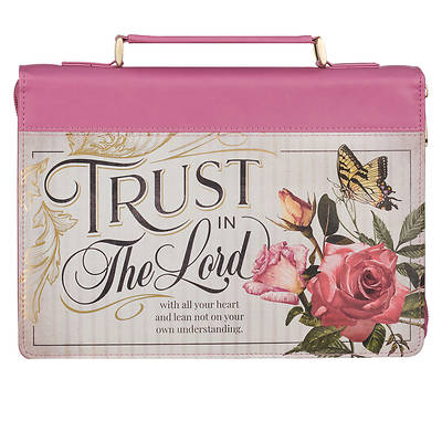 Picture of Rose Pink Floral Fashion Bible Cover for Women
