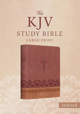 Picture of The KJV Study Bible, Large Print (Indexed) [Rose & Chestnut Cross]