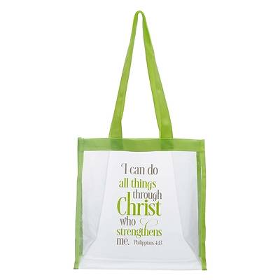 Picture of Tote Clear I Can Do All Things Philippians 4