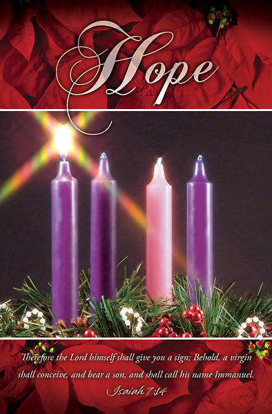 Picture of Hope Advent Wreath Regular Size Bulletin