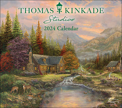 Picture of Thomas Kinkade Studios 2024 Deluxe Wall Calendar