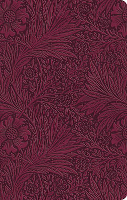 Picture of ESV Large Print Value Thinline Bible (Trutone, Raspberry, Floral Design)