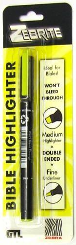 Picture of Zebrite Double Ended Highlighter - Yellow