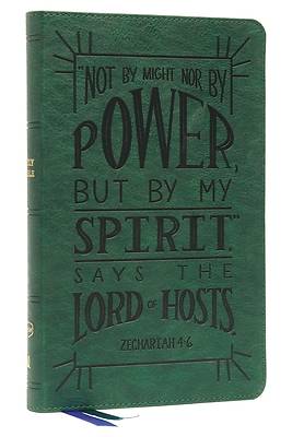 Picture of Nkjv, Thinline Youth Edition Bible, Verse Art Cover Collection, Leathersoft, Green, Red Letter, Comfort Print