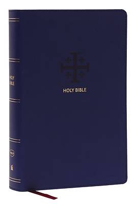 Picture of Nkjv, End-Of-Verse Reference Bible, Personal Size Large Print, Leathersoft, Blue, Red Letter, Thumb Indexed, Comfort Print