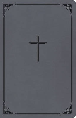 Picture of CSB Thinline Bible, Value Edition, Charcoal Leathertouch