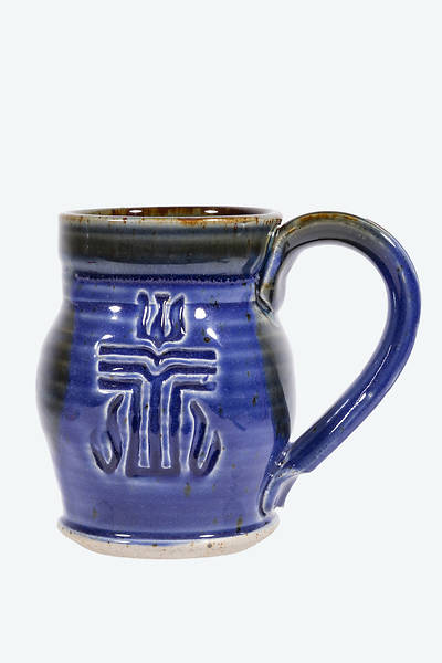 Picture of Presbyterian Church (USA) Barrel Shaped Ceramic Mug - Blue