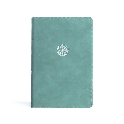 Picture of CSB Personal Size Giant Print Bible, Earthen Teal Leathertouch, Indexed