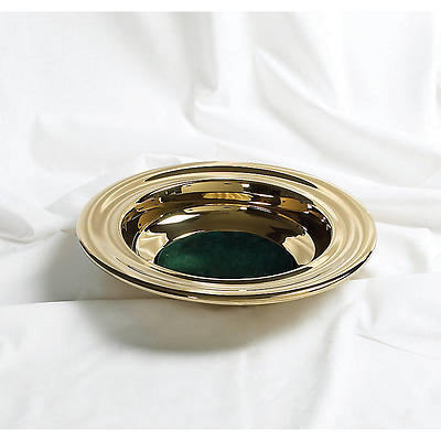 Picture of RemembranceWare Brass Offering Plate with Green Felt