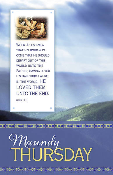 Picture of Maundy Thursday  Bulletin