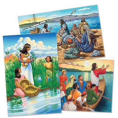 Picture of Vacation Bible School (VBS) 2016 Surf Shack Bible Story Poster Set