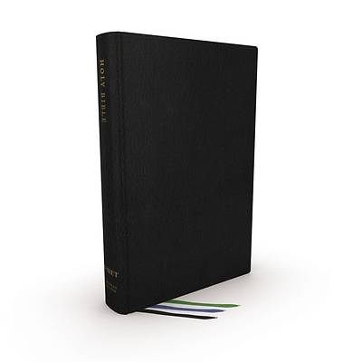 Picture of Net Bible, Thinline Large Print, Genuine Leather, Black, Thumb Indexed, Comfort Print