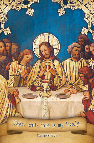 1st Holy Communion Old Master Art And as they were eating, Jesus took bread Bulletin