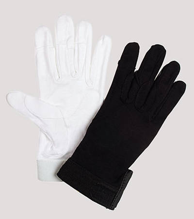 Picture of UltimaGlove without Plastic Dots Handbell Gloves - Black, X-Small