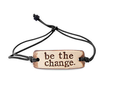 Picture of Inspirational Clay Wrist Band - Be The Change