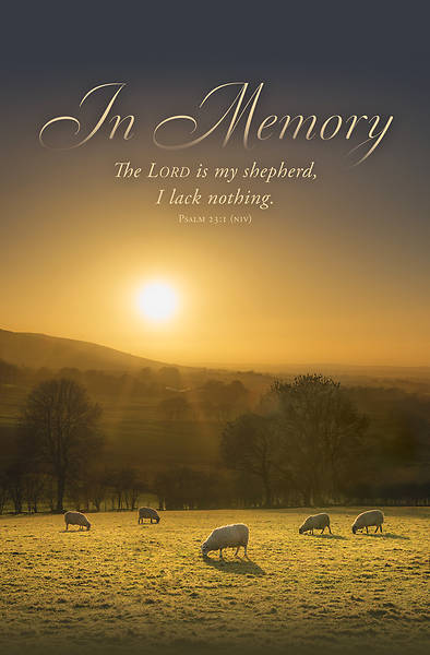 Picture of In Memory Regular Size Bulletin