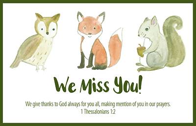 Picture of We Miss You Postcard (Package of 25)