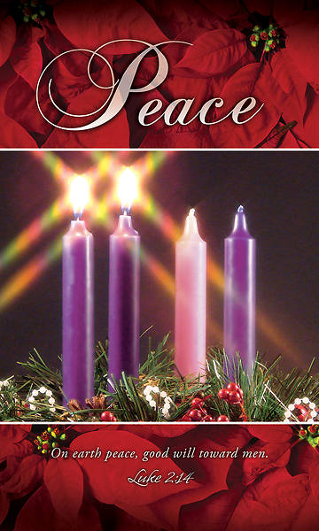 Picture of Peace Advent Wreath Regular Size Bulletin