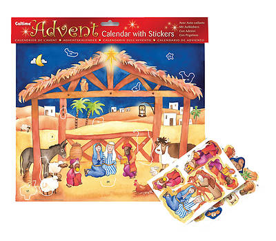 Picture of Nativity Scene with Stickers Advent Calendar