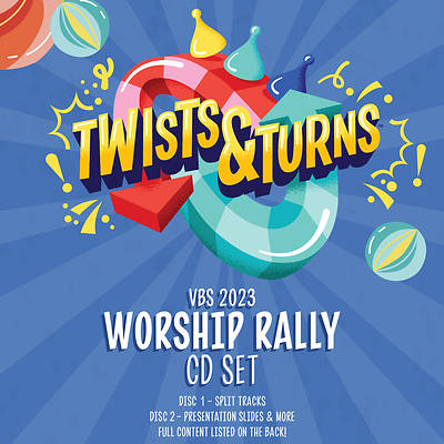 Picture of Vacation Bible School VBS 2023 Twists & Turns Worship Rally CD Set