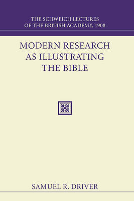 Picture of Modern Research as Illustrating the Bible