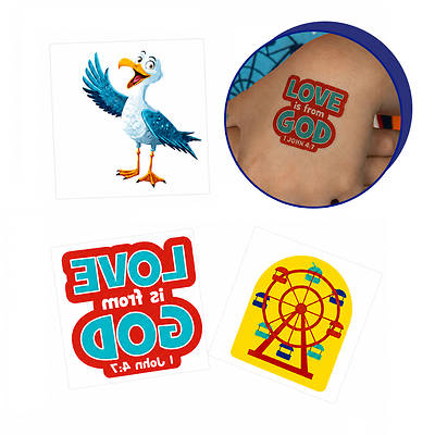 Picture of VBS 2027 On the Boardwalk Temporary Tattoos (Pkg of 72)