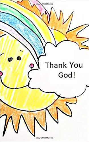 Picture of Thank You, God! Smiling Sun and Rainbow with Clouds