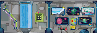 Picture of Vacation Bible School (VBS) To Mars and Beyond Decorating Mural Expansion Set