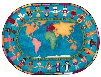 Picture of Let the Children Come- Carpet 5'4" x 7'8" Oval- Carpet 5'4" x 7'8" Oval