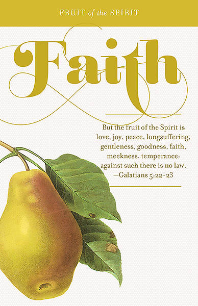 Picture of Fruit of the Spirit:  Faith Bulletin Pack of 100