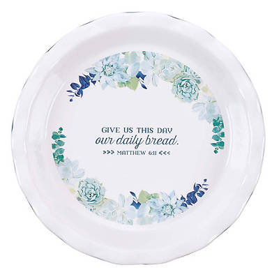 Picture of Pie Plate Ceramic 9.5 Our Daily Bread - Matt 6:11