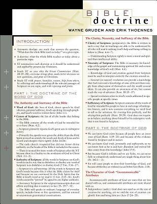 Picture of Bible Doctrine Laminated Sheet